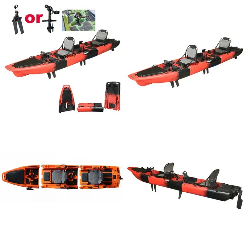 Fishing Kayak Sit On Top - Hot Sale 14FT 2-Person Double Pedal