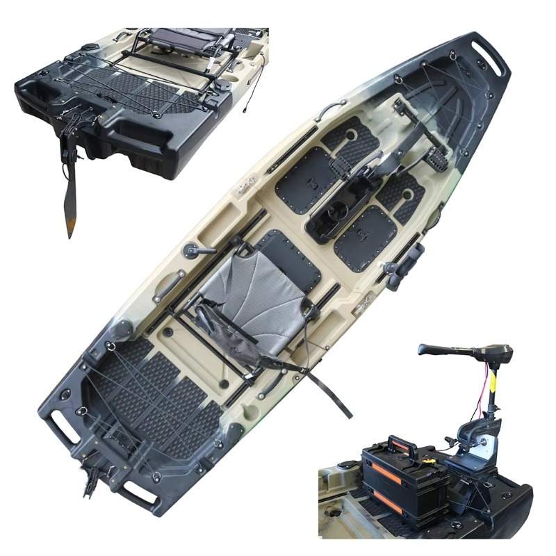 Fishing Kayak Sit On Top - 1 Person HDPE/PE Sit-On-Top CE Motorized