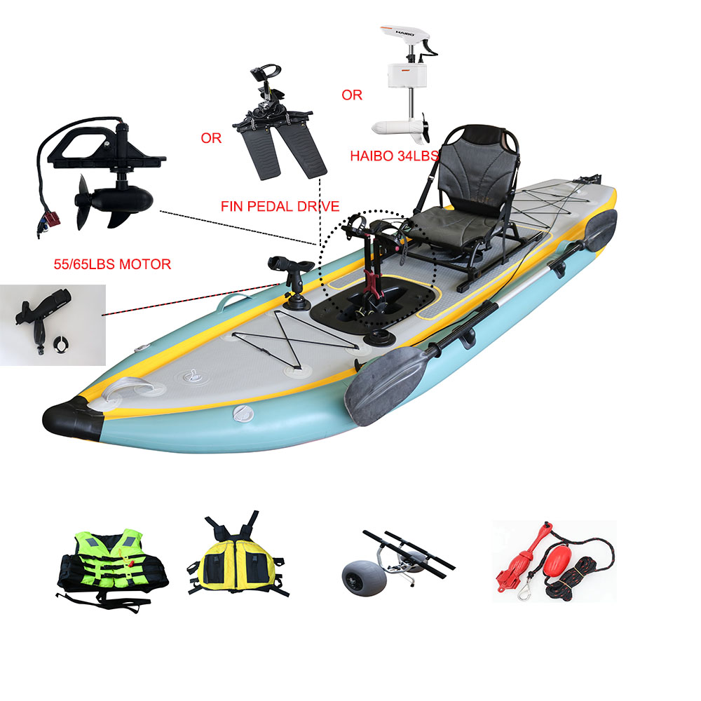 Pedal Propulsion Foldable Infl - Fishing Kayak Sit On Top review and price