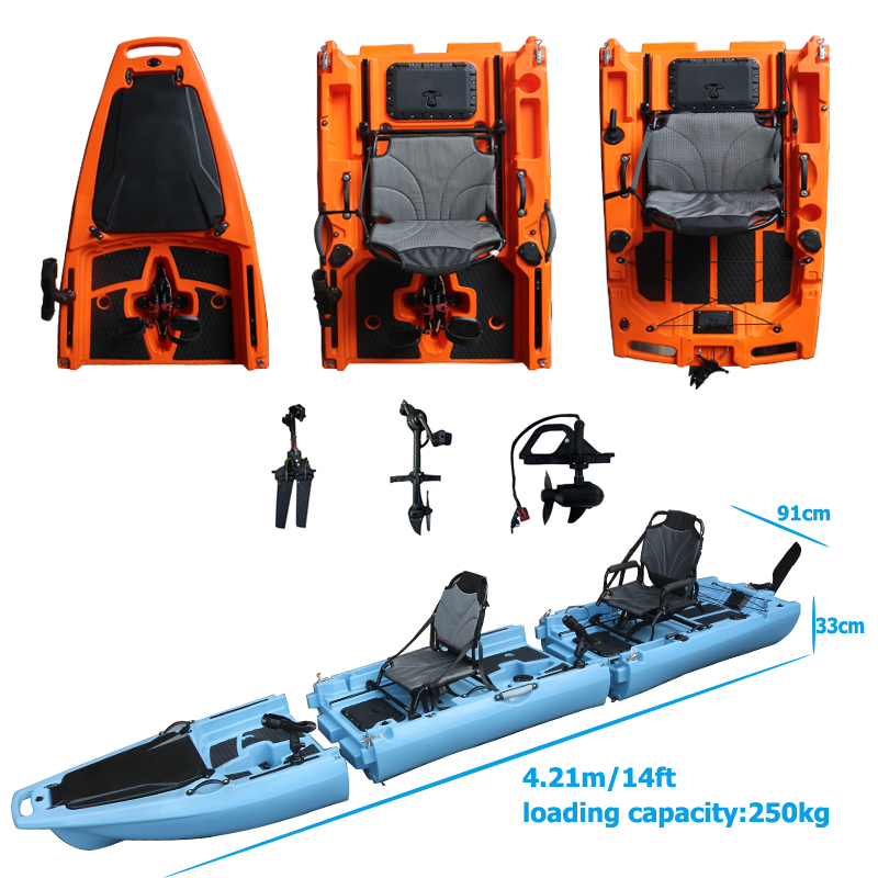 14FT 2 Person Detachable  Peda - Fishing Kayak Sit On Top review and price